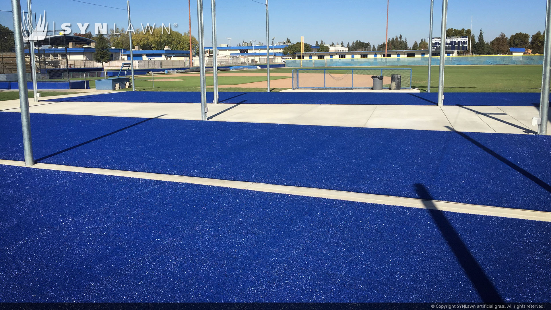 Outdoor athletic field surface from SYNLawn