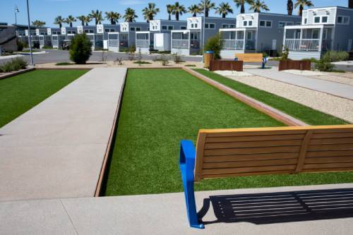 Commercial Boccee Ball court by SYNLawn