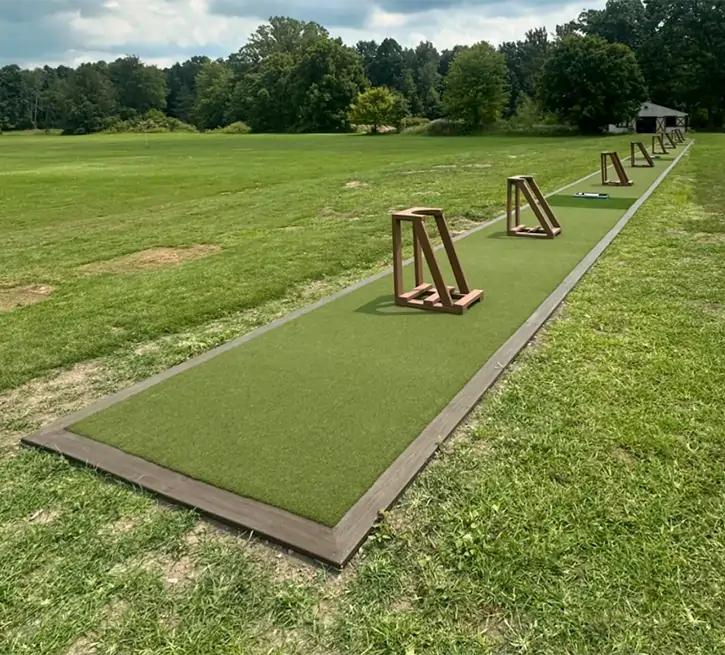 Artificial golf grass driving range installed by SYNLawn