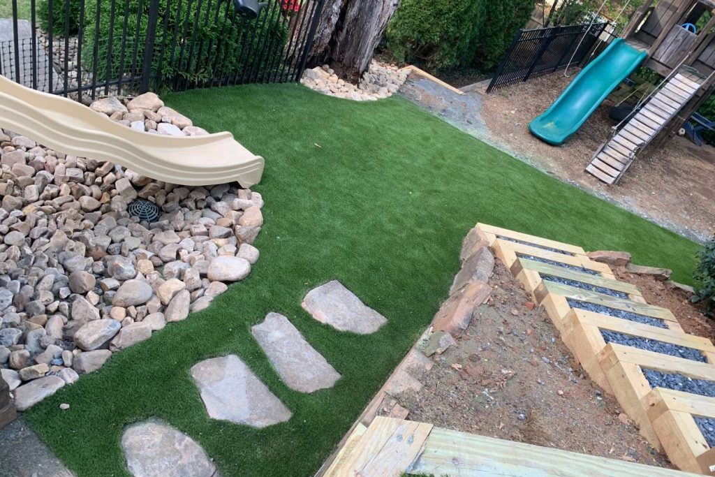 artificial grass residential lawn