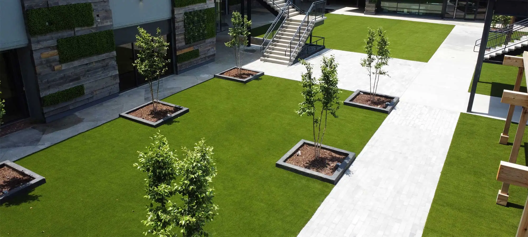 Georgia Artificial Grass Courtyard