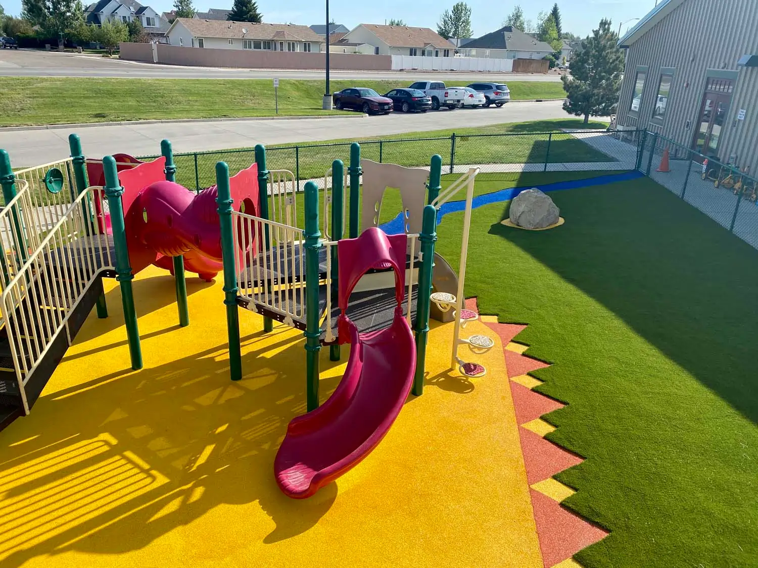 Artificial grass park installation from SYNLawn