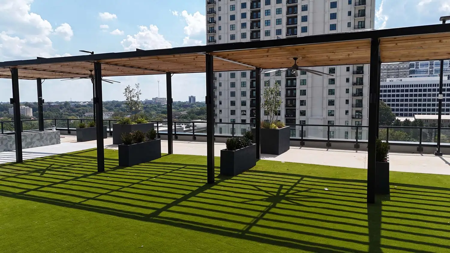 Commercial artificial grass installation from SYNLawn